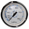 Faria Chesapeake White SS 4" Speedometer - 80MPH (Pitot) 33819