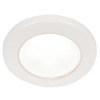 Hella Marine EuroLED 75 3" Round Screw Mount Down Light - White LED - White Plastic Rim - 12V 958110011