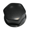 Schmitt Marine Faux Center Nut Black w/1/2" &amp; 5/8" M12 Base f/Cast Steering Wheels CAP030B