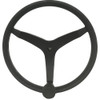 Uflex - V46 - 13.5" Stainless Steel Steering Wheel w/Speed Knob - Black V46B