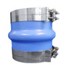Trident Marine 8" ID Blue Silicone Molded Wet Exhaust Hump w/4 T-Bolt Clamp 270V8000-S/S