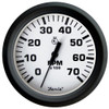 Faria Euro White 4" Tachometer 7000 RPM (Gas) (Outboards) 32905