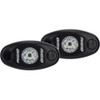 RIGID Industries A-Series Black Low Power LED Light Pair - Red 482043