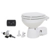 Jabsco Quiet Flush E2 Fresh Water Toilet Compact Bowl - 12V - Soft Close Lid 38045-3092RSP