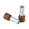 Pacer Brown 4 AWG Wire Ferrule - 16mm Length - 10 Pack TFRL4-16MM-10