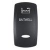 Pacer Actuator - 'BAITWELL' f/V Series Contura Switches - Black - Laser Etched (Top/Bottom Light) EV2LE-BTWL
