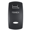 Pacer Actuator - 'FISHBOX' f/V Series Contura Switches - Black - Laser Etched (Top/Bottom Light) EV2LE-FBX