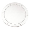 Beckson 6" Smooth Center Pry-Out Deck Plate - White DP61-W