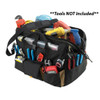 CLC 1535 Tool Bag w/ Top-Side Plastic Parts Tray - 18" 1535
