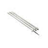 Lee's 13' Bright Silver Center Rigger Pole w/Black Spike 1-3/8" MX8713CR