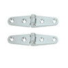 Whitecap Strap Hinge - CP/Brass - 4" x 1" - Pair S-604