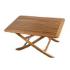 Whitecap Teak Large Adjustable Slat Top Table 60029