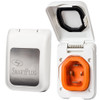 SmartPlug 50 AMP Male Non-Metallic Inlet Cover - White BM50PW