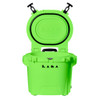 LAKA Coolers 30 Qt Cooler w/Telescoping Handle &amp; Wheels - Lime Green 1083