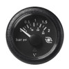 Veratron 52MM (2-1/16") ViewLine Boost Pressure Gauge 2 Bar/30 PSI - Black Dial &amp; Round Bezel A2C59514149