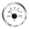 Veratron 52 MM (2-1/16") ViewLine - Voltmeter 8 to 16V - White w/Chrome Bezel A2C59514850