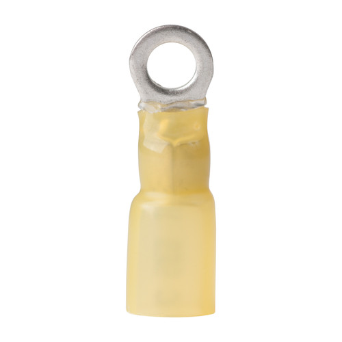 Ancor 12-10 #10 Ring Terminal Heat Shrink Yellow 25 Pack 312325