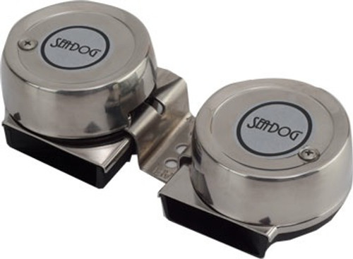 Sea Dog Marine Stainless Steel Mini Compact Horn Twin (431120-1)