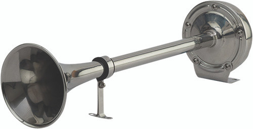 Sea Dog Marine Single Trumpet Horn Stainless Steel (431510-1)