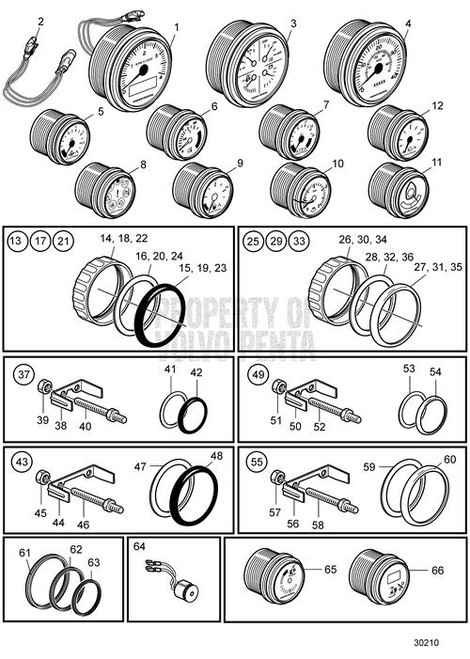Volvo Penta Tachometer Kit - Volvo Penta (21628160)