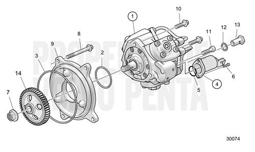 Volvo Penta Control Valve (V2) - Volvo Penta (22224036)