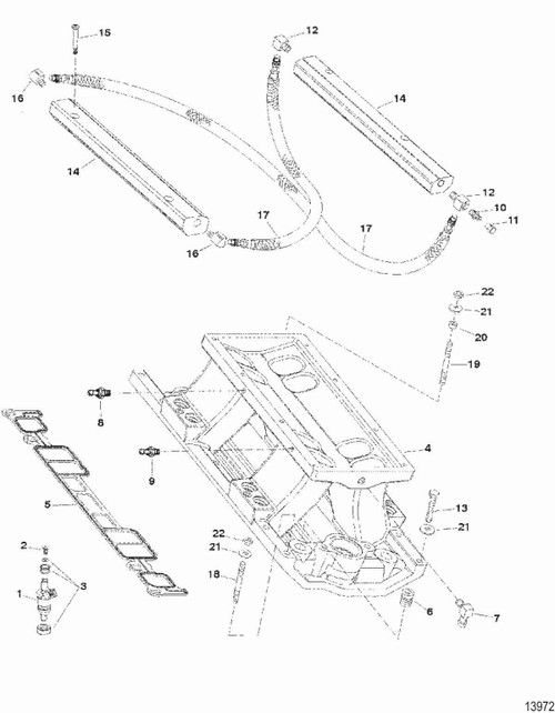 Quicksilver Injector Kit-Fuel - Quicksilver (805225A1)