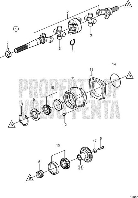 Volvo Penta Adjusting Washer (Shim) Volvo Penta (3852358)