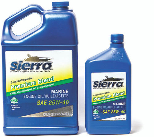 Sea Star Solutions Ctlst Oil 25W40 Mineral 5 Quart - Sierra Marine Engine Parts (18-9400Cat-4)