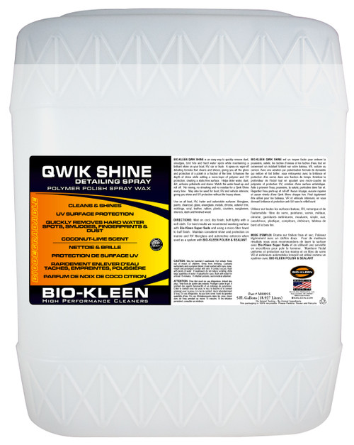 Bio-Kleen Qwik Shine 5 Gallon. (Qwik Shine 5Gal)