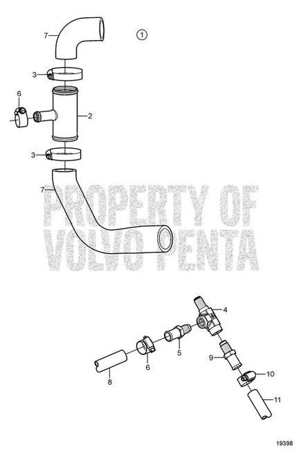 Volvo Penta Hose Nipple - Volvo Penta (3861918)