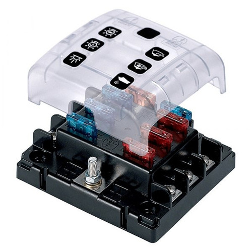 BEP ATC-6W Fuse Holder 6-Way with Cover ATC-6W