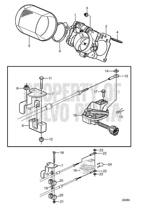 Volvo Penta Flange Nut - Volvo Penta (981124)