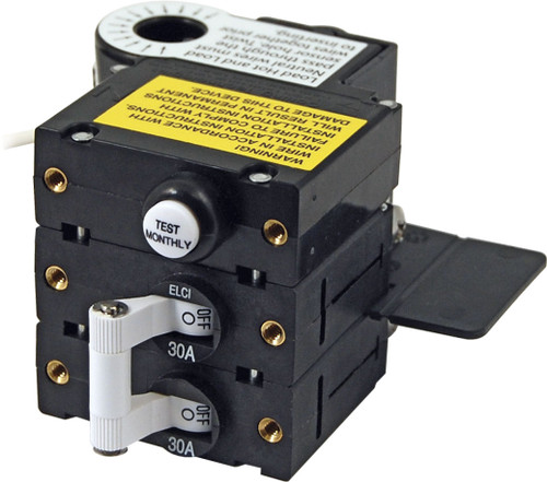 Blue Sea A-Series ELCI 30A 120v AC Double Pole Main Circuit Breaker 3106100-BSS