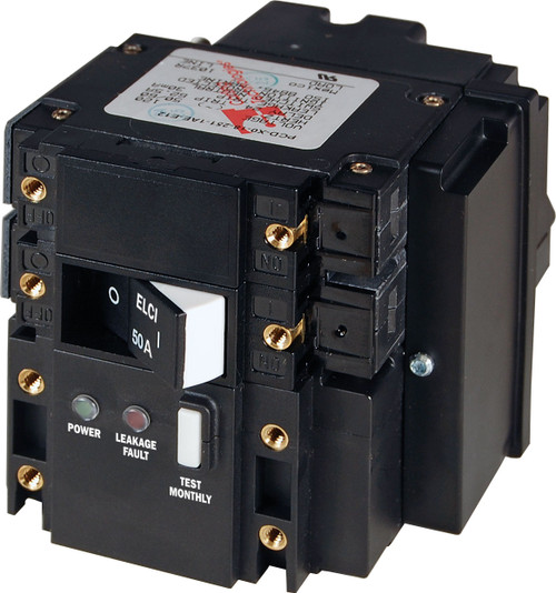 Blue Sea C-Series ELCI 50A 120v AC Double Pole Main Circuit Breaker 3103-BSS