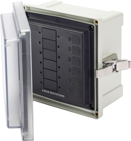 Blue Sea Panel Enclosure 6 Blank Circuits Surface Mount System 3113-BSS