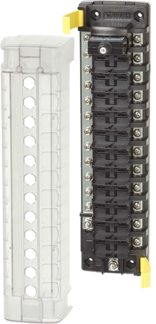 Blue Sea ST CLB Circuit Breaker Block - 12 Position with Negative Bus 5054-BSS