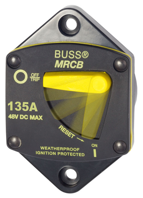 Blue Sea 187-Series 135 Amp Circuit Breaker Panel Mount 7047-BSS