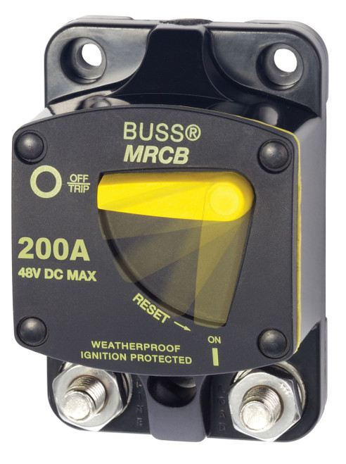 Blue Sea 187-Series 200 Amp Circuit Breaker Surface Mount 7149-BSS