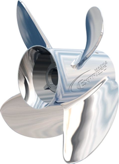 Turning Point Propellers 14.5X17 Stainless Steel Four Blade Aluminum Prop Express Mach4 (31501741)