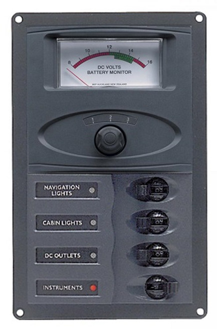 BEP 900-AM 4 Way DC Circuit Breaker Panel 900-AM