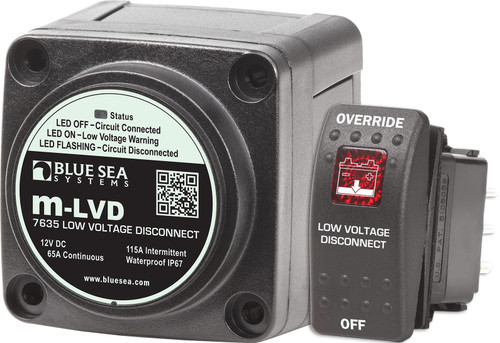 Blue Sea m-LVD Low Voltage Disconnect 12vDC 7635-BSS