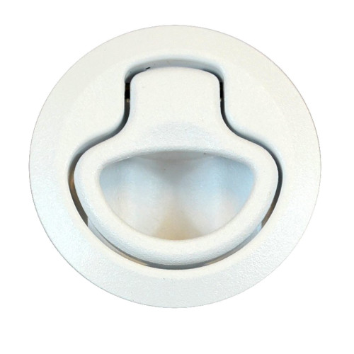 Southco Flush Pull Latch - Pull To Open - Non-Locking White Plastic M1-63-1