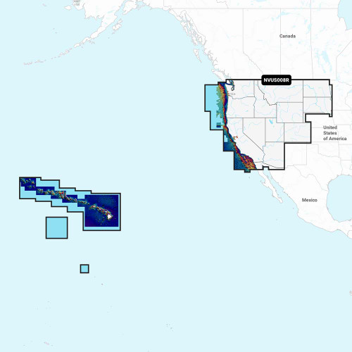 Garmin Navionics Vision+&trade; NVUS008R U.S. West 010-C1292-00
