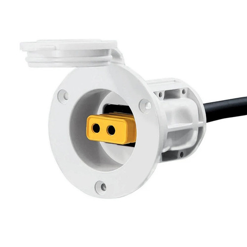 Cannon White Flush Mount Power Port 1903013