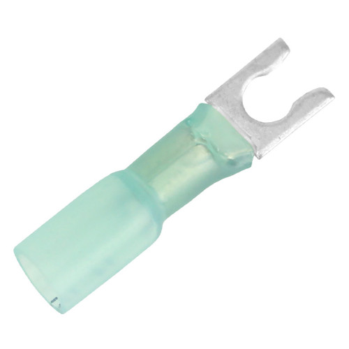 Pacer 16-14 AWG Heat Shrink Spade Terminal - #10 Stud Size - 100 Pack TE14-10SLF-100