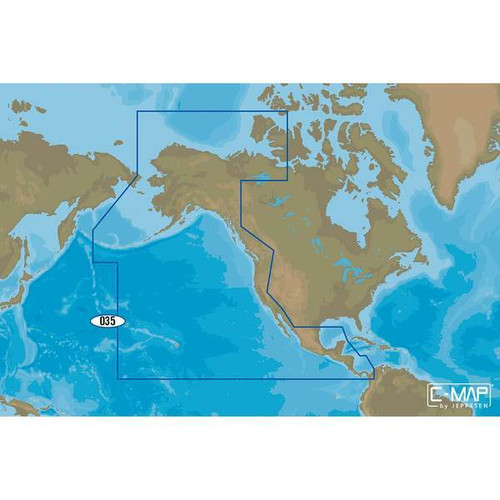 C-MAP M-NA-D035 4D microSD Pacific Coast Panama to Alaska Continental M-NA-D035-MS