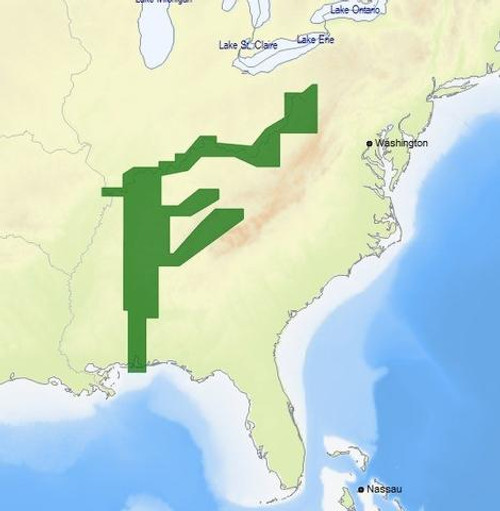 C-MAP M-NA-D039 4D microSD US Rivers OH, TN-Tom, Cumberland M-NA-D039-MS