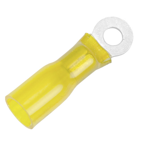 Pacer 12-10 AWG Heat Shrink Ring Terminal - #10 Stud Size - 100 Pack TE10-10R-100