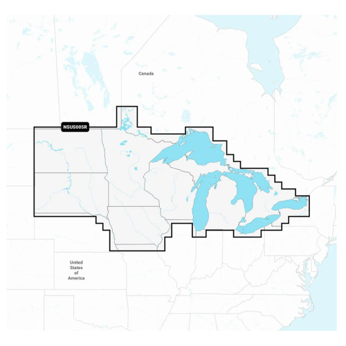 Garmin Navionics+&trade; NSUS005R U.S. North &amp; Great Lakes 010-C1289-20