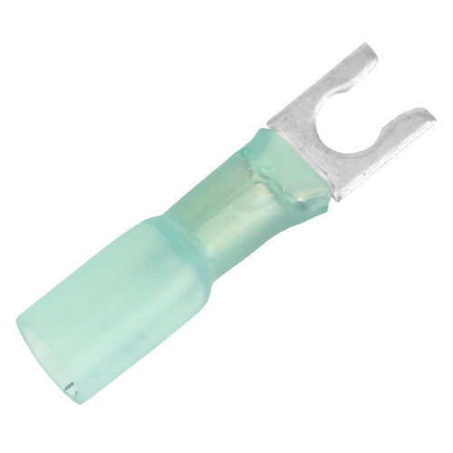 Pacer 16-14 AWG Heat Shrink Spade Terminal - #8 Stud Size - 100 Pack TE14-8SLF-100